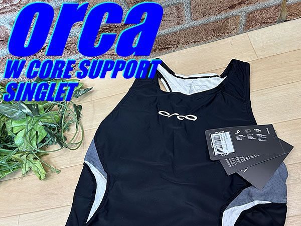 大特価sale!! 未使用品!! orca W CORE SUPPORT SINGLET size:M/12 BKCR Ladies TRI オルカ トライアスロン シングレット トップス ノースリーブ 同梱発送承り中!! M-839