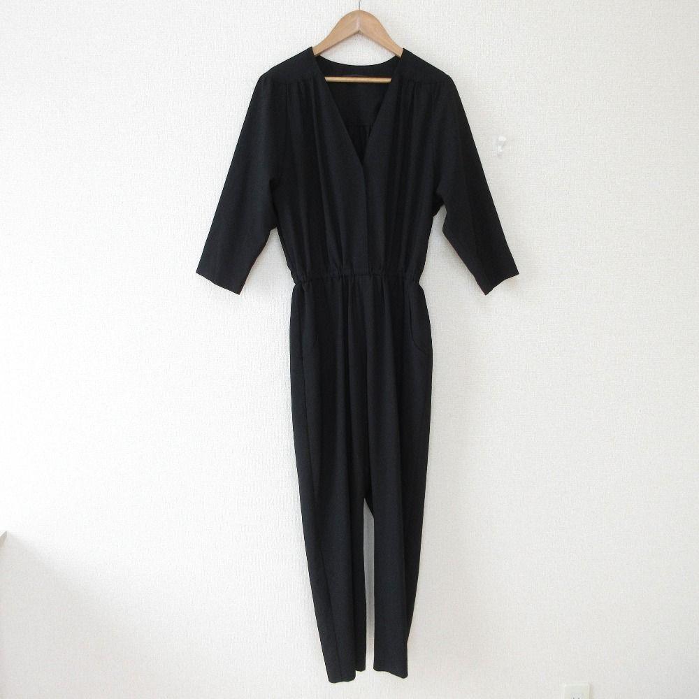 Deuxieme Classe」 オーバーオール 38 ブラック レディース 美品