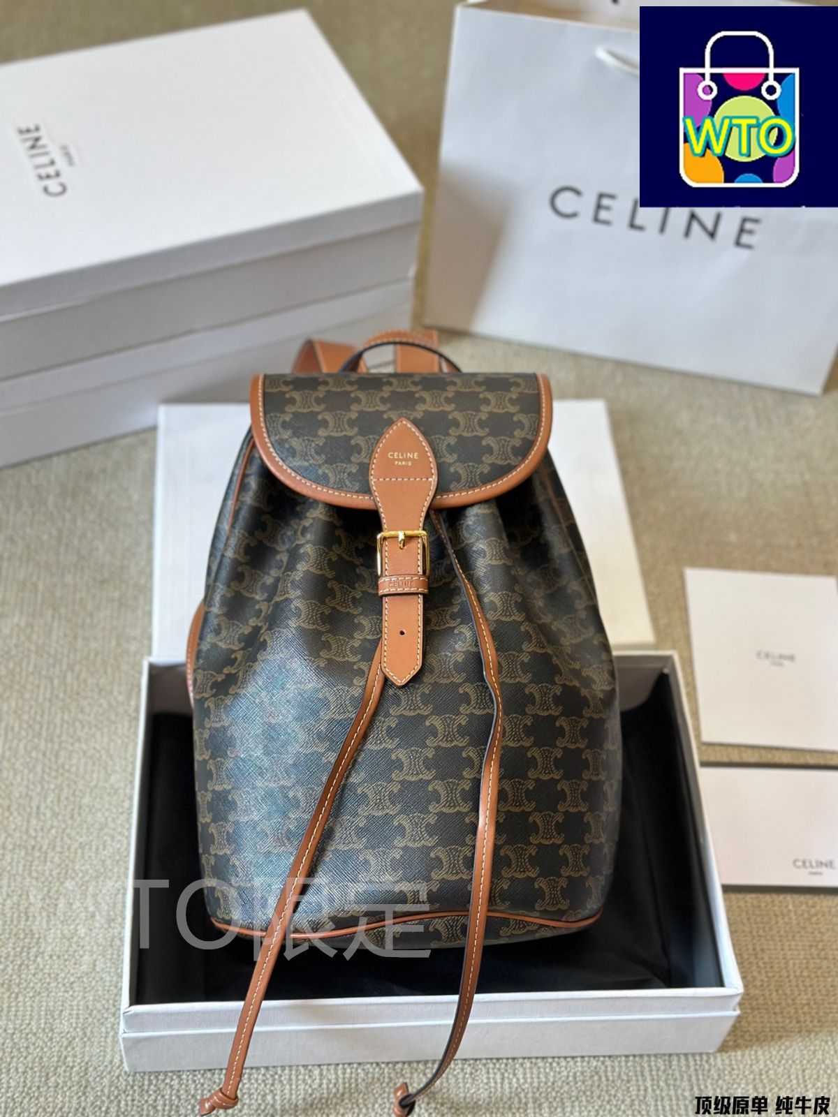 セリーヌの セリーヌの フラワーショルダーバッグの 財布 鍵バッグ ゼロ財布 手持ちバッグ -WTO輸入