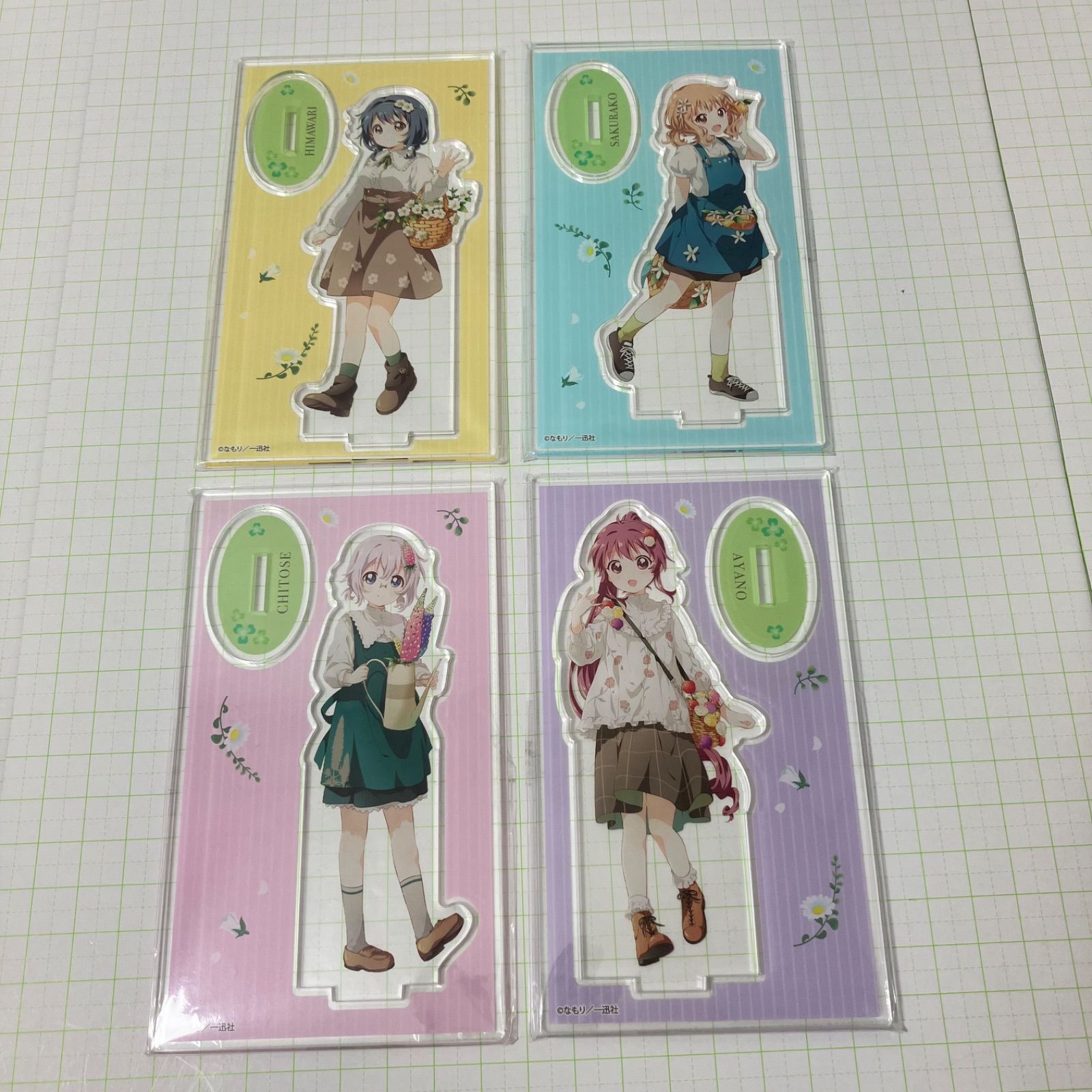 瀬戸店】ゆるゆり × 大室家 × アトレ アクリルスタンド 7点セット（大 