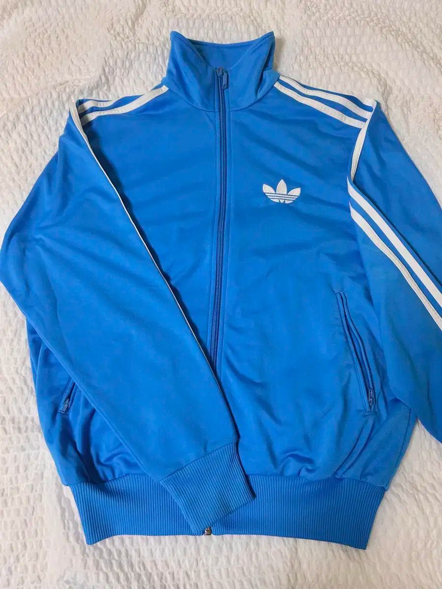 【美品】adidasジャージ　ファイヤーバード　ライトブルー　紺　y2k XL adidas Originals アディダス ジャージ ファイヤーバード