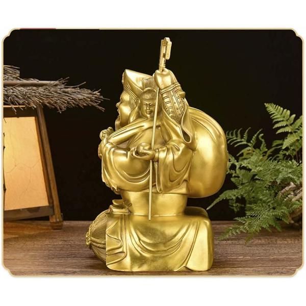 ☆大黒天 三面大黒天 銅製 開運 商売繁盛 金運アップ 真鍮 仏像 置物