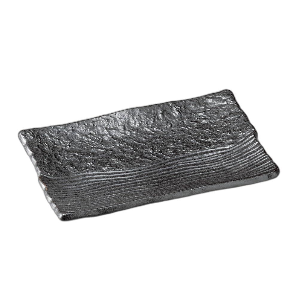 数量限定】| 焼物皿 ] 20.7×14×2.6cm | [ 黒楽焼物皿 - メルカリ