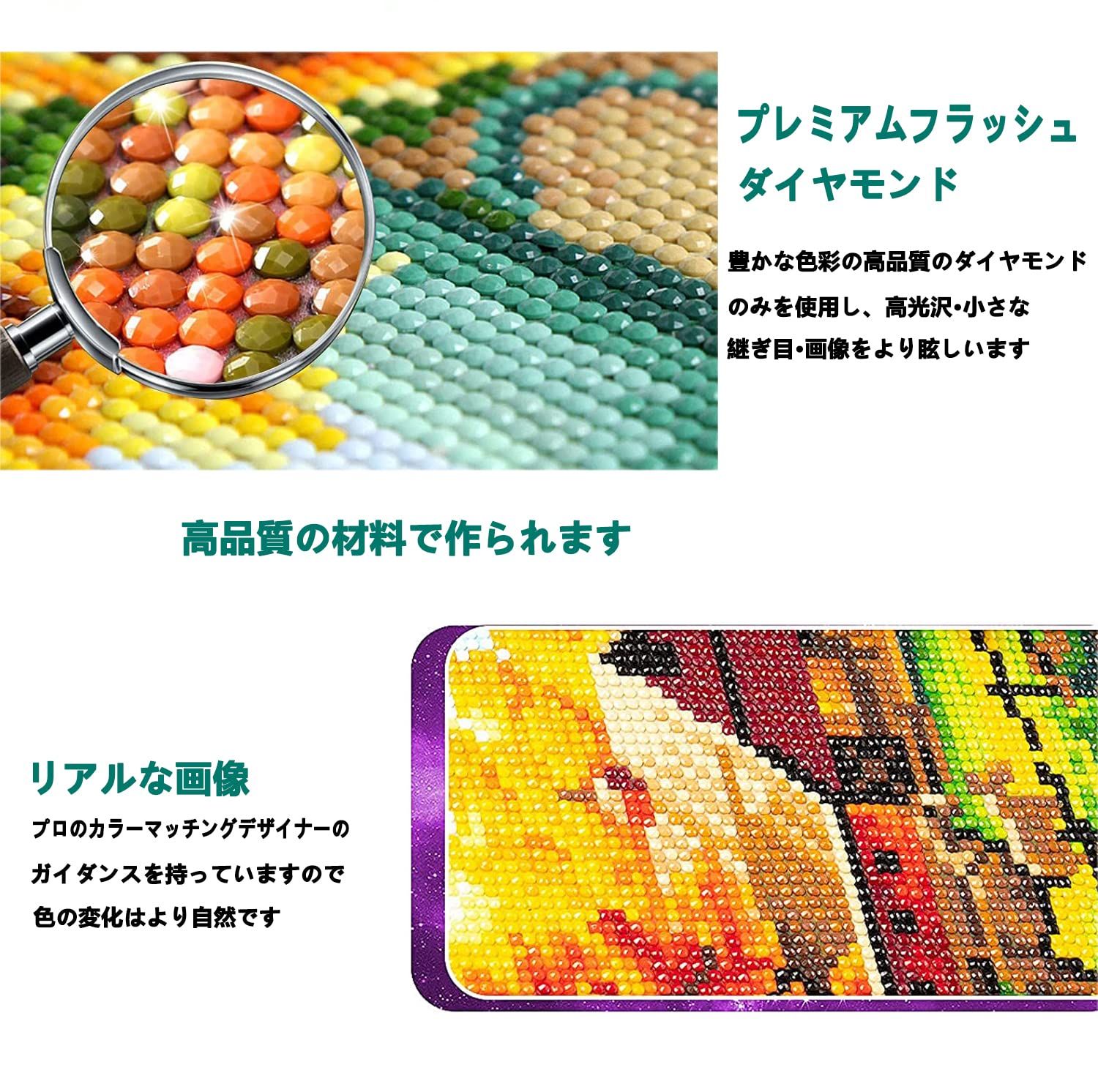 ダイヤモンドアート クリスマス キット, 丸型 ダイアモンド