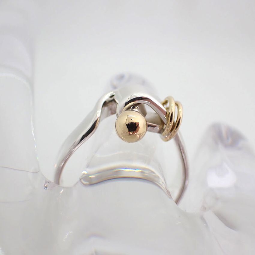 Tiffany ラブノット コンビ リング 約9号 sv925 750 指輪