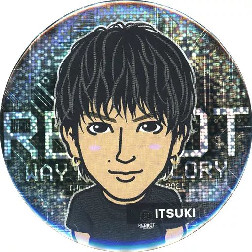 中古】バッジ・ピンズ 藤原樹 75mm缶バッジ ツアーTシャツ ver. 「THE