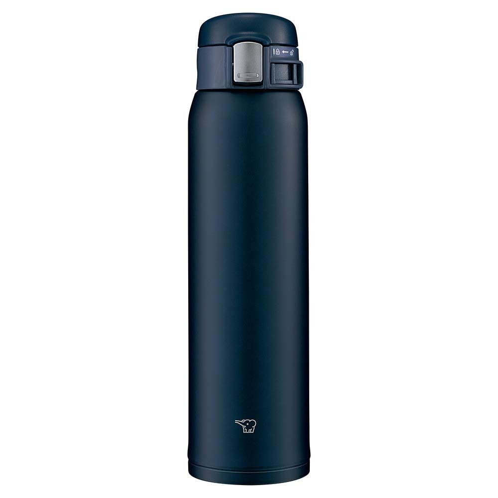【在庫処分】直飲み 【ワンタッチオープン】 ステンレスマグ 水筒 600ml ネイビー 象印マホービン(ZOJIRUSHI) SM-SF60-AD