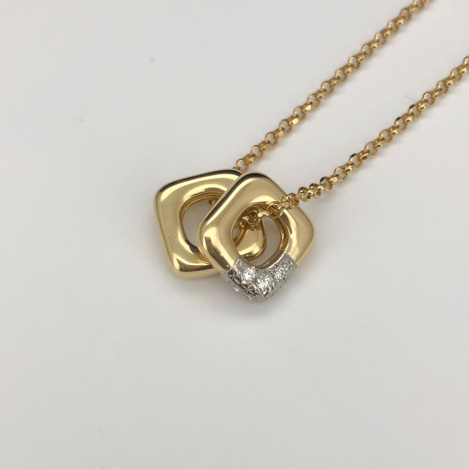 タサキ TASAKI K18YG/WG ダイヤ0.07ct ネックレス - メルカリ