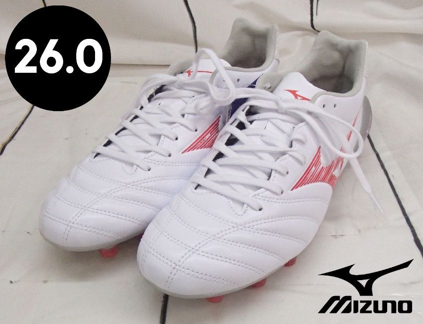 Mizuno モナルシーダ Neo III ホワイト/レッド ミズノ】モナルシーダ