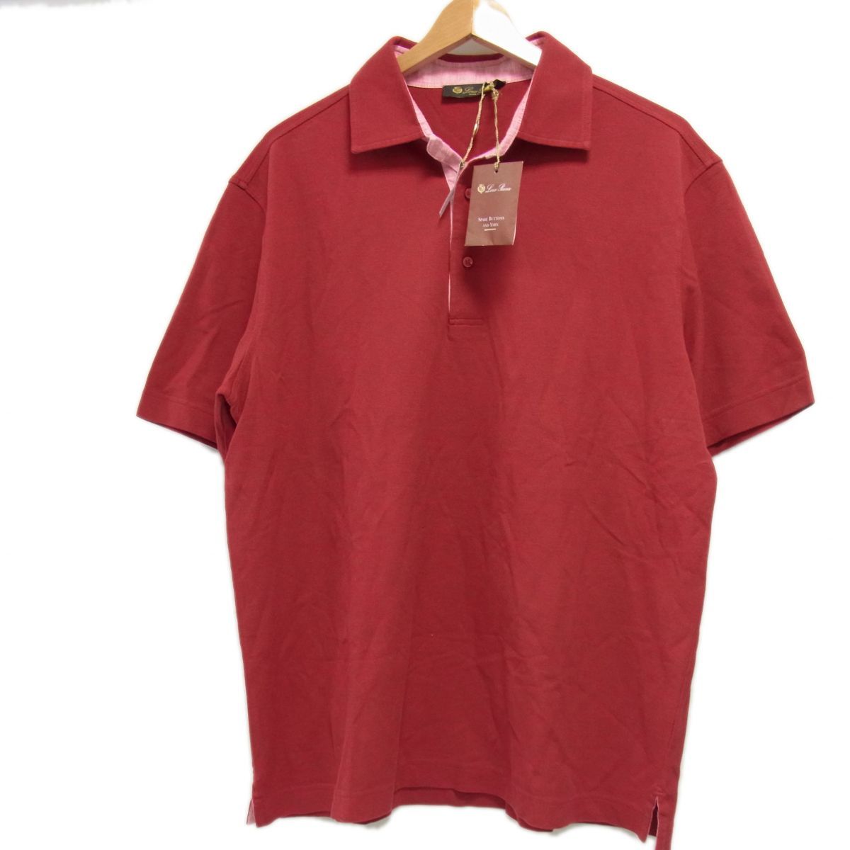 イタリア製 Loro Piana 鹿の子 ポロシャツ ロロピアーナ ネイビー ロロピアーナ Loro Piana コットン 鹿の子 半袖ポロシャツ