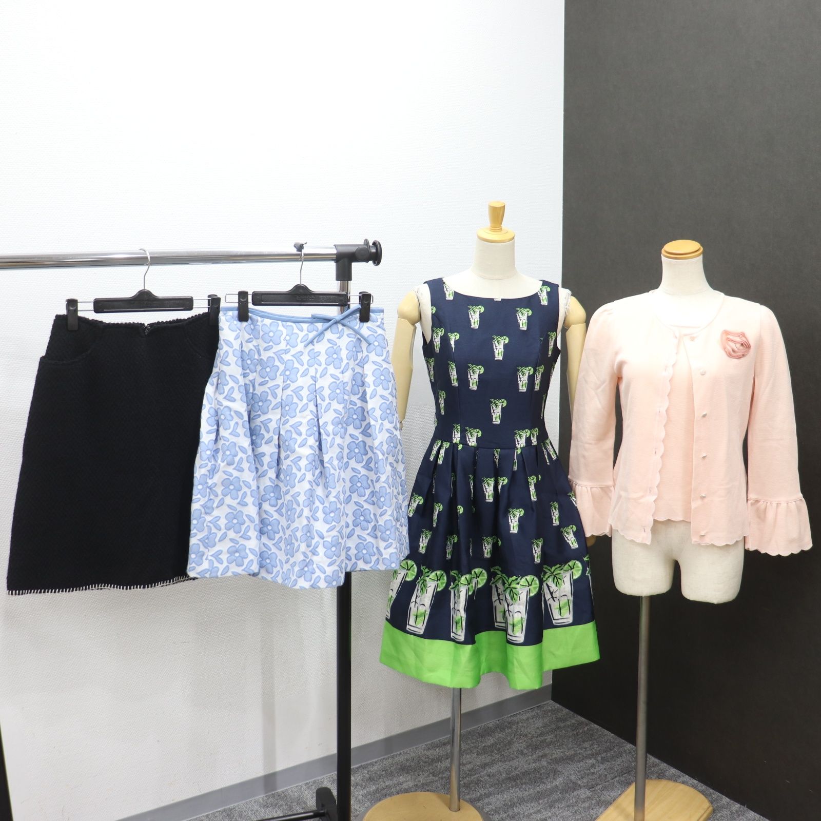 ITO5J630WNRI M S GRACY エムズグレイシー ワンピース スカート ジャケット トップス 5点 おまとめ レディース サイズ38 花柄 カクテル柄