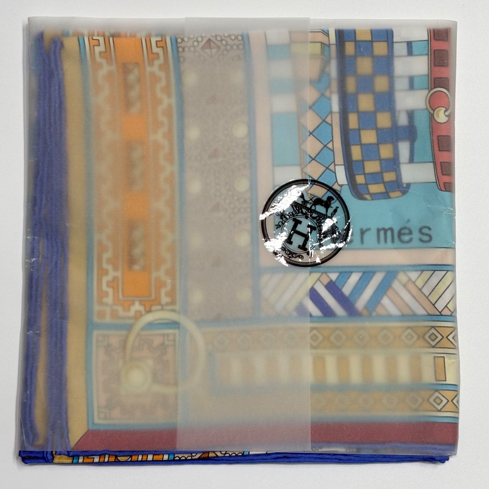 希少 エルメス HERMES カレ90 コリエドシアン COLLIERS DE CHIENS 