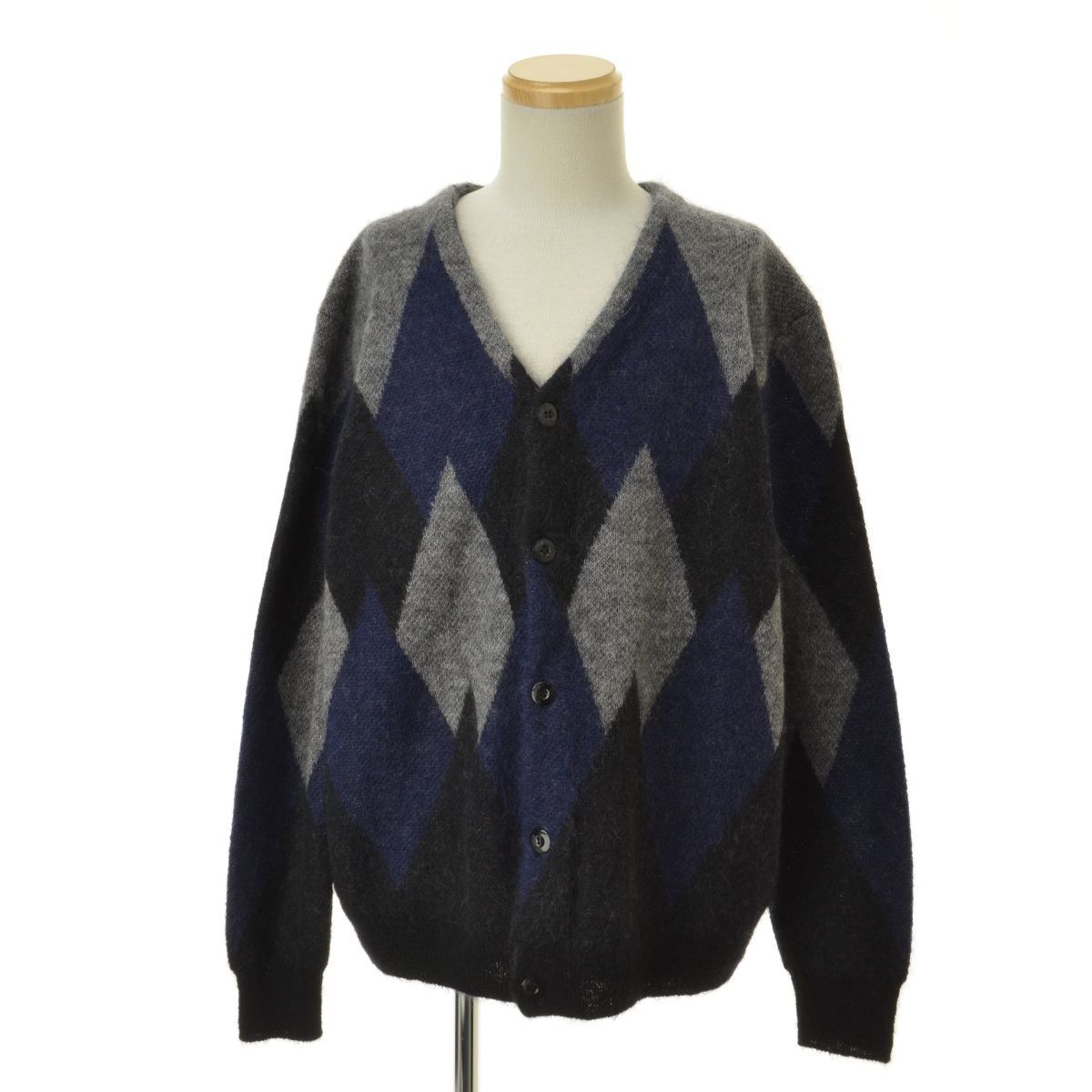 L【SEQUEL / シークエル 】 SQ-22AW-KN-01 MOHAIR CARDIGAN モヘア 