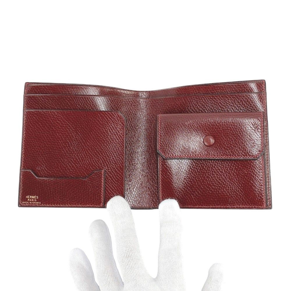 ◇SALE◇ □中古□ヴィンテージ□ エルメス 2つ折り 財布 リセ レッド