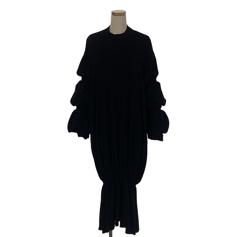 ENFOLD / エンフォルド | ダブルサテン Tail Hem DRS ワンピース