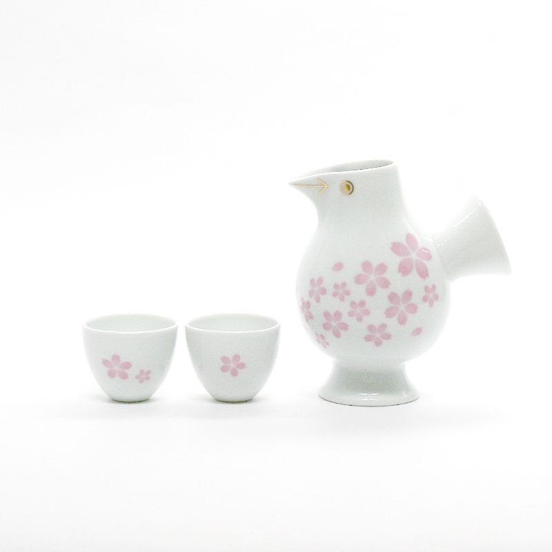おさけとり|さくら|リサ ラーソン|徳利とお猪口|波佐見焼|酒器|Lisa Larson|ピンク|桜| |カワイイ|かわいい