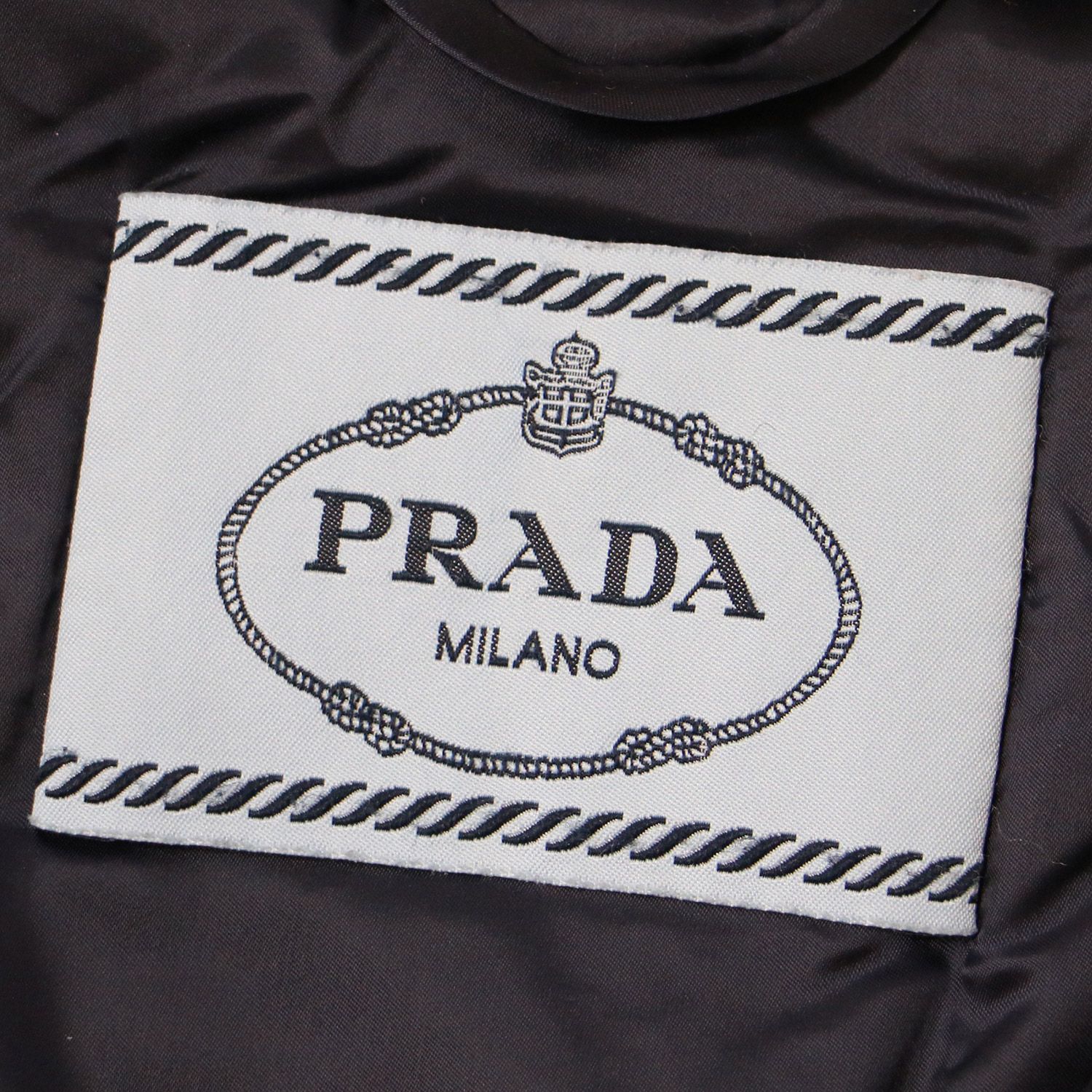 PRADA プラダ ダウン ジャケット 中綿 ブラック 黒 40(L) ナイロン 