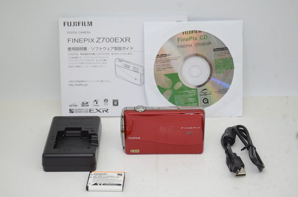 FUJIFILM フジフィルム FinePix Z700EXR コンパクトデジタルカメラ レッド 250924u