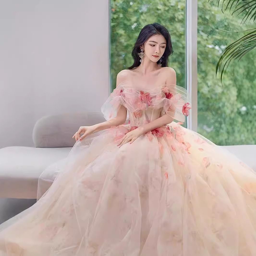 立体花柄