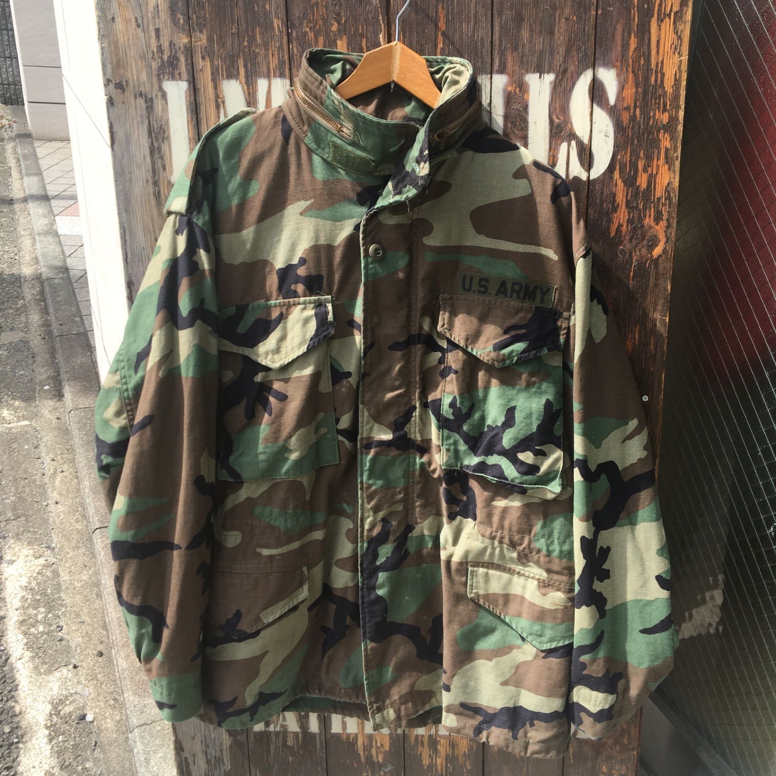 80's Vintage 【US ARMY】米軍実物 M-65 3rdブラスジッパー ミリタリー