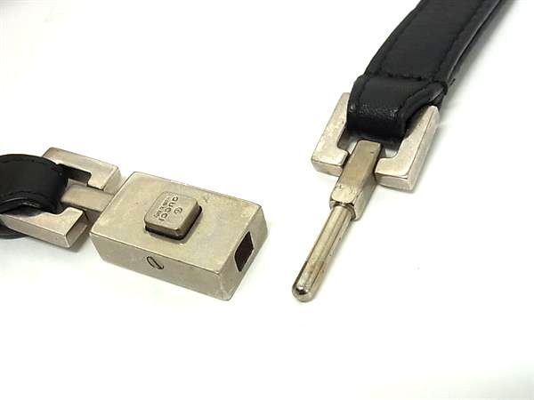 GUCCI グッチ ストラップ ネックストラップ - ブラック系 レザー