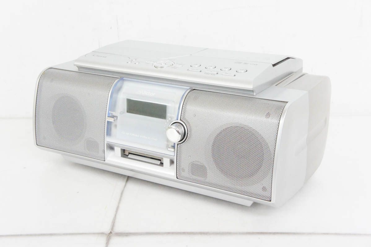JVC Victorビクター CDMDポータブルシステム Clavia CD MD カセットテープ ラジオ MDLP対応 RC-L1MD