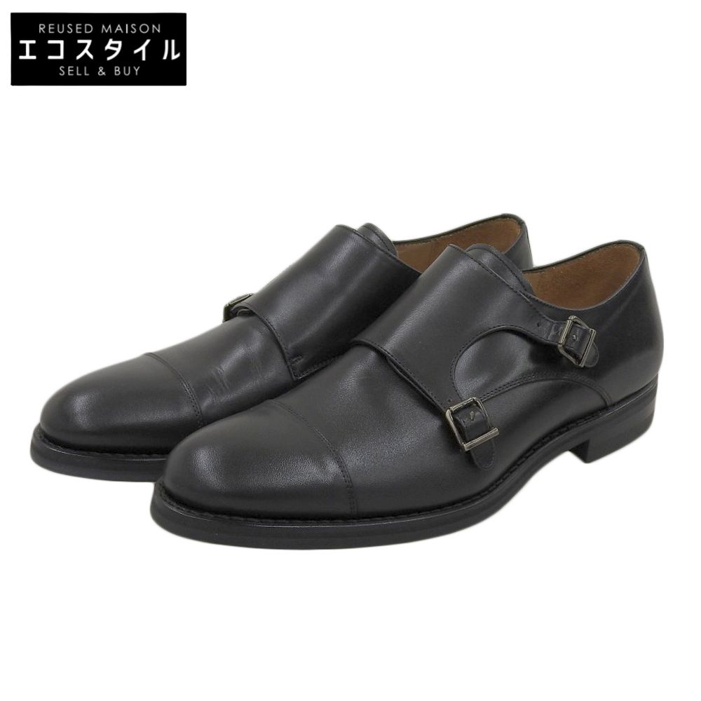 EDWARD ALLAN エドワードアレン 未使用 ダイナイトソール ダブルモンクストラップシューズ メンズ ブラック 42 42