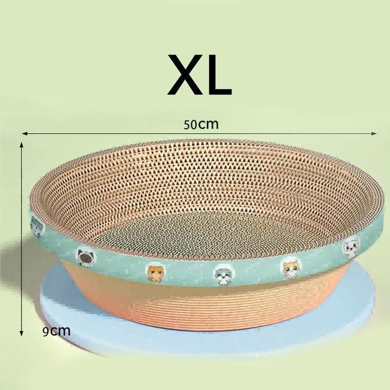 猫用 爪とぎ 猫ベッド 丸型 円形 段ボール 爪磨き ねこ ダンボール ガリガリ インテリア 猫用おもちゃ 夏のベッド 大きいサイズ 高密度ST189