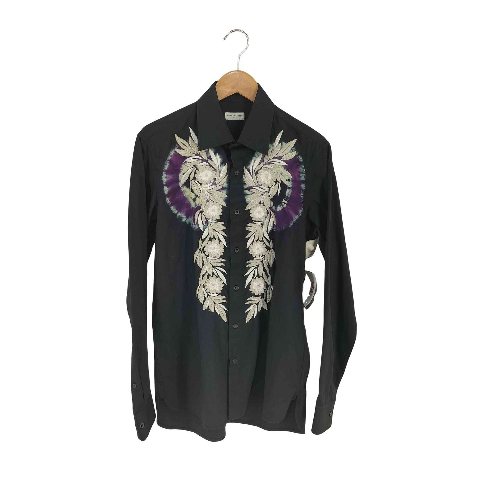ドリスヴァンノッテン DRIES VAN NOTEN タイダイ フラワー エンブロイ 
