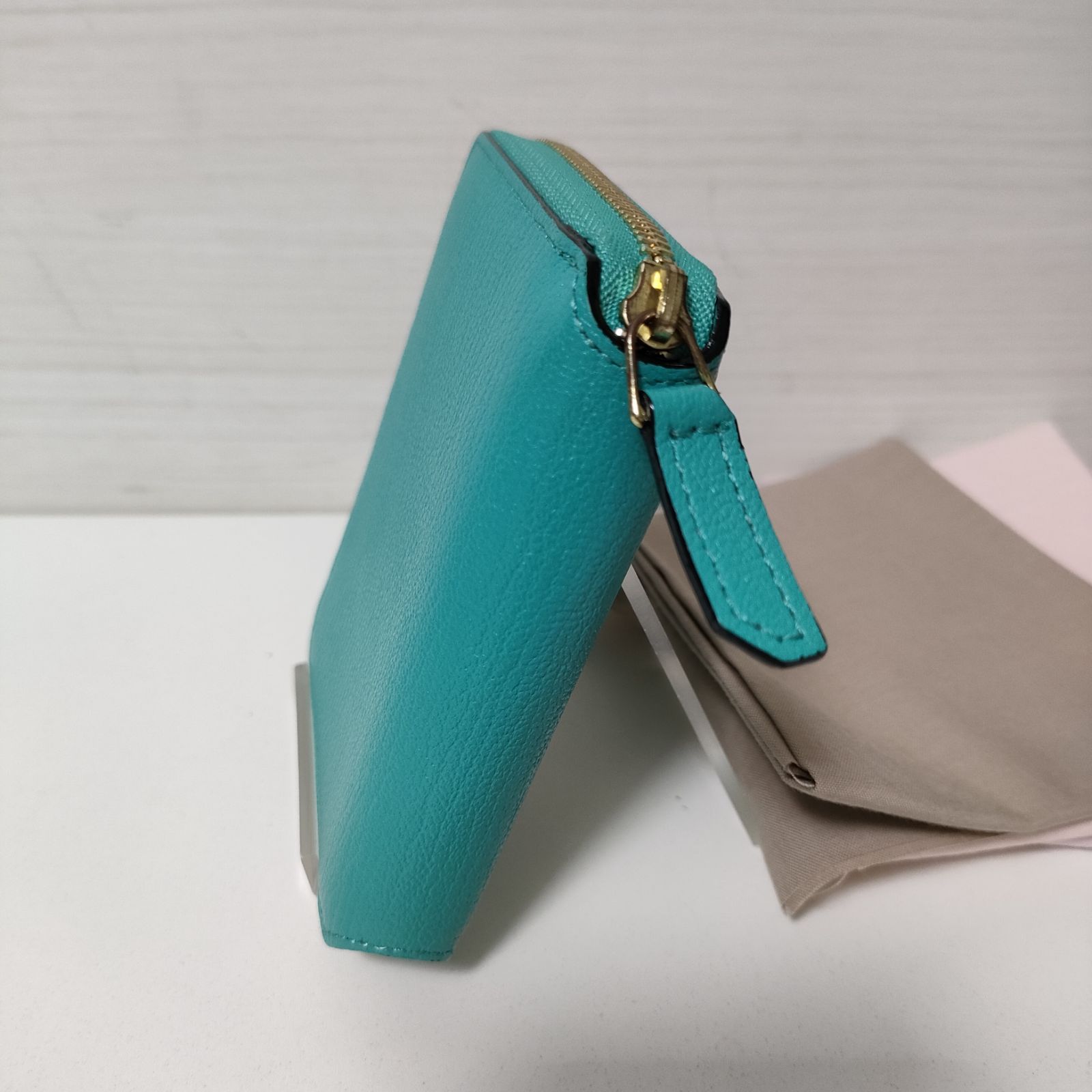 ラルコバレーノ ラウンドジップ ウォレット/財布 ターコイズ系 - メルカリ 