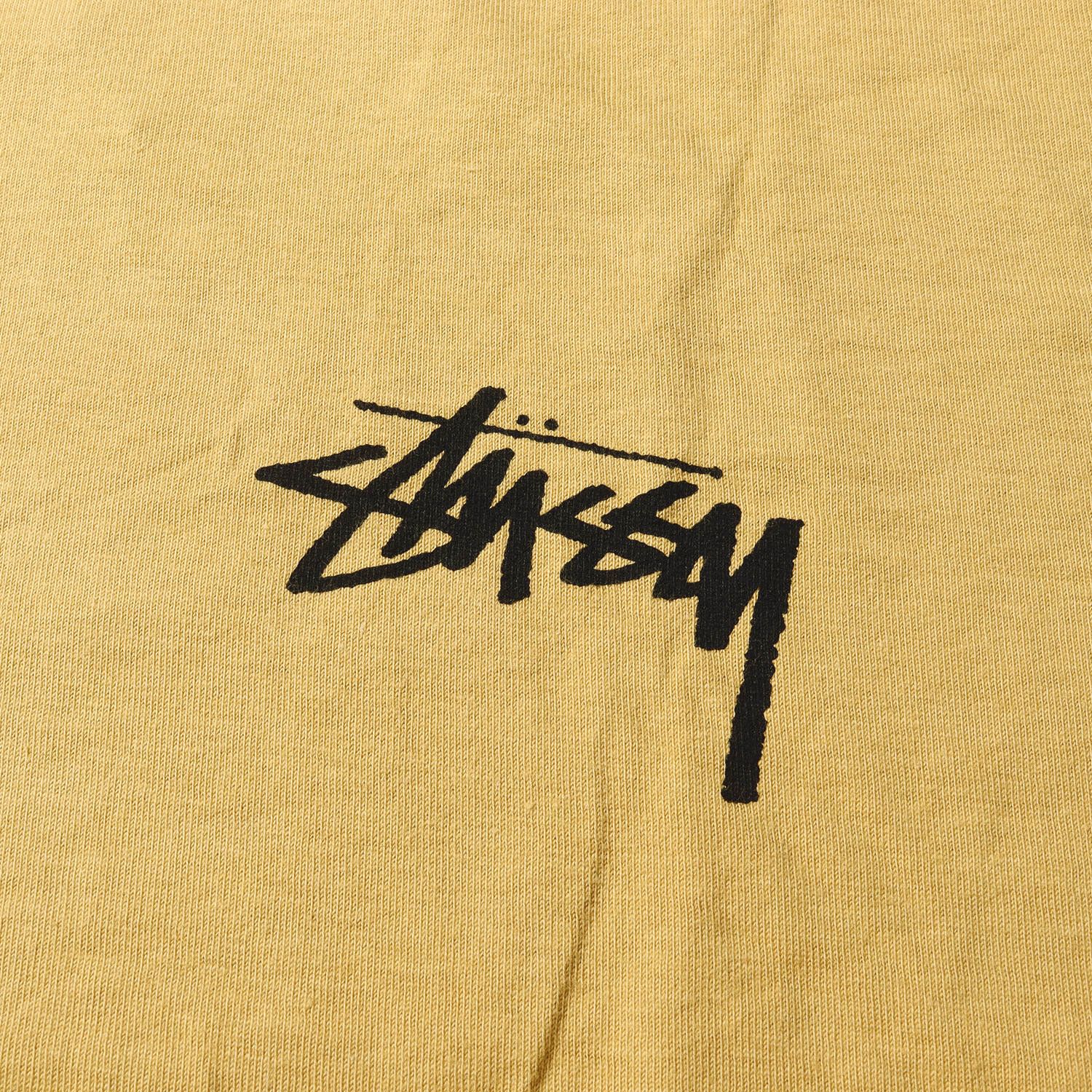 新品 STUSSY ステューシー Tシャツ サイズ:L 21AW ビッグ SSリンクロゴ クルーネックTシャツ BIG LINK TEE カーキ  トップス カットソー 半袖 ストリート ブランド