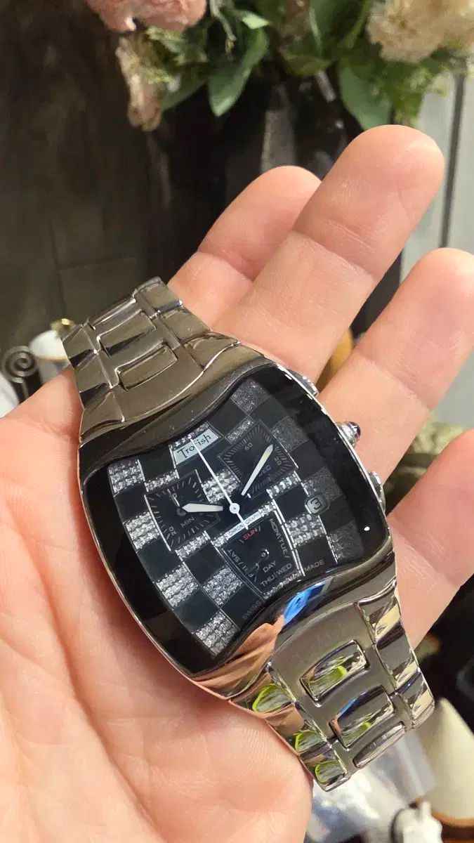 ヴィンテージ Trofish トロフィッシュ スチール 時計 クォーツ クロノグラフ