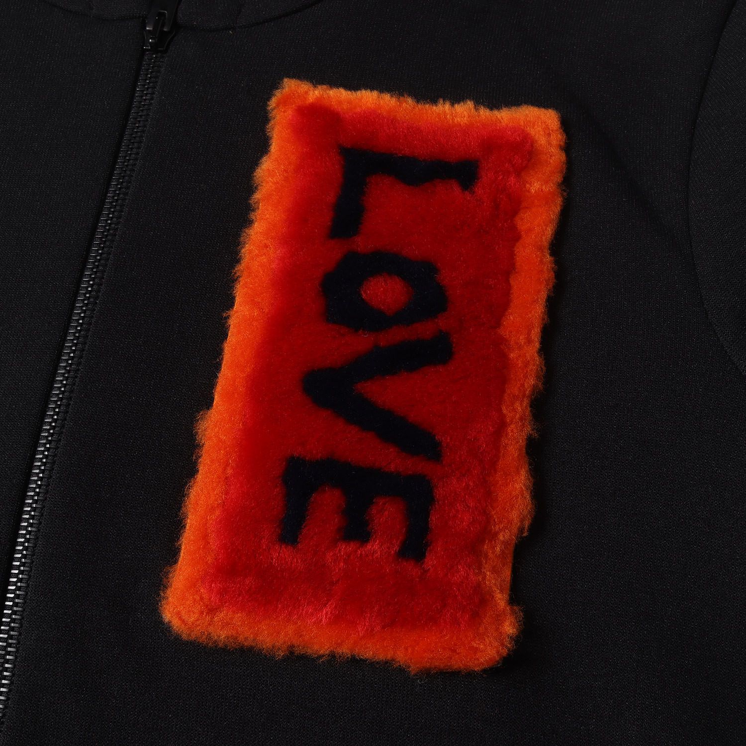 FENDI フェンディ パーカー サイズ:46 LOVE ワッペン コットンポリ 