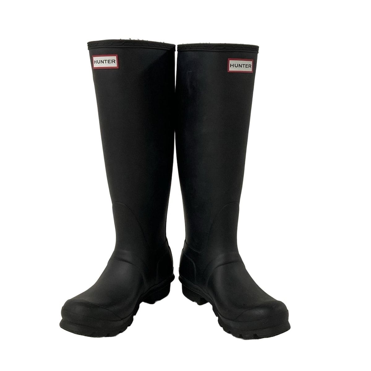 HUNTER ハンター レインブーツ US 4M 5F レディース - 黒