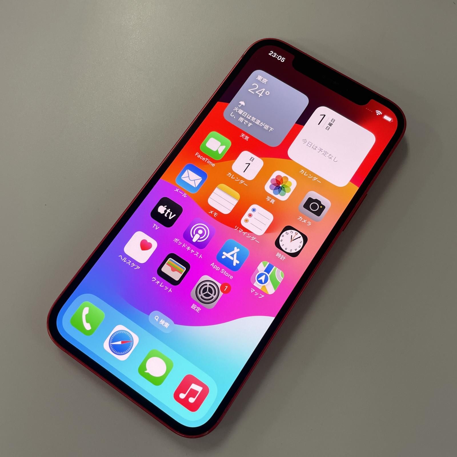 au iPhone 12 64GB レッド