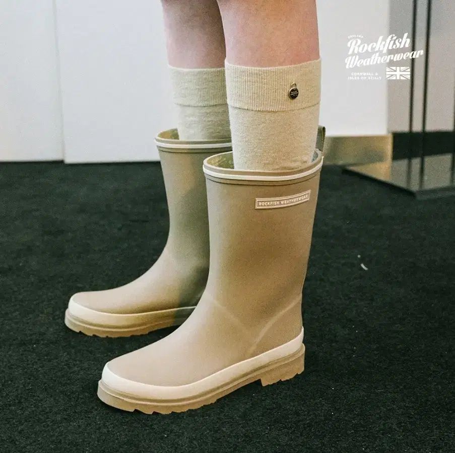 ROCK FISH ロックフィッシュ ローウェン ミドル レインブーツ UK3 230 ー 235 厚底 夏 長靴