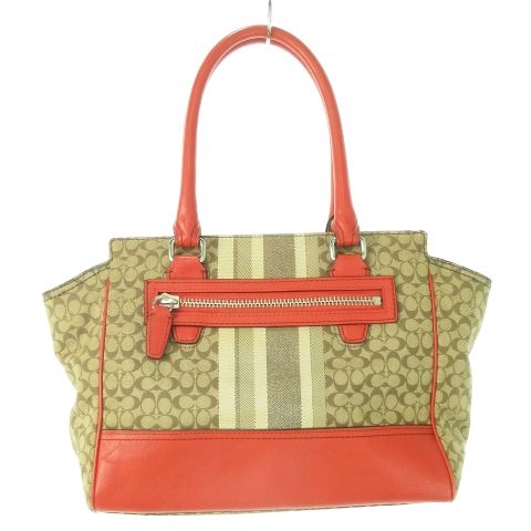 コーチ COACH ハンドバッグ キャンバス レザー 革 レガシー