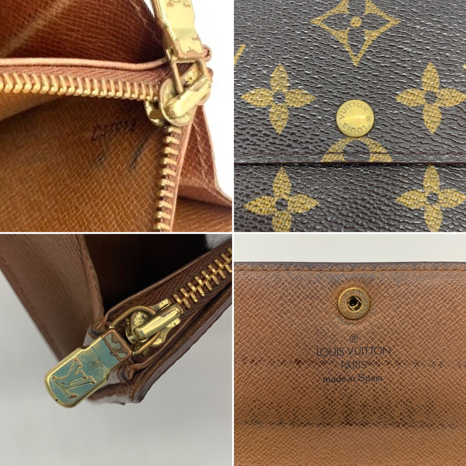 外観美 ルイヴィトン モノグラム ポシェット ポルトモネ クレディ 828 ▽Louis Vuitton ルイヴィトン モノグラム ポシェット