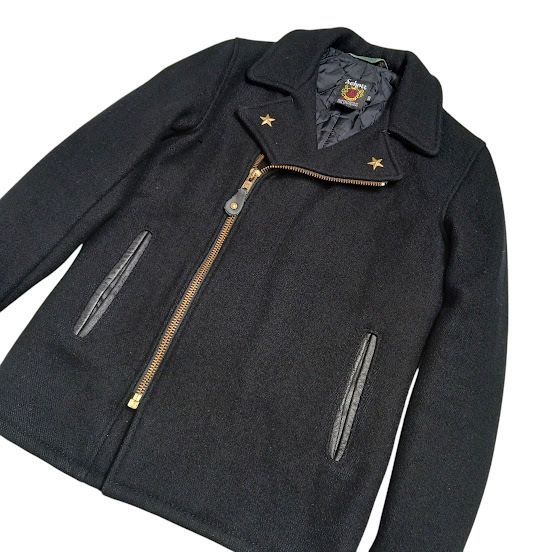 Schott/ショット/ワンスター　メルトン ジップアップ ピーコート 766US MELTON ZIP UP P-COAT/メルトン ジップアップ ピーコート