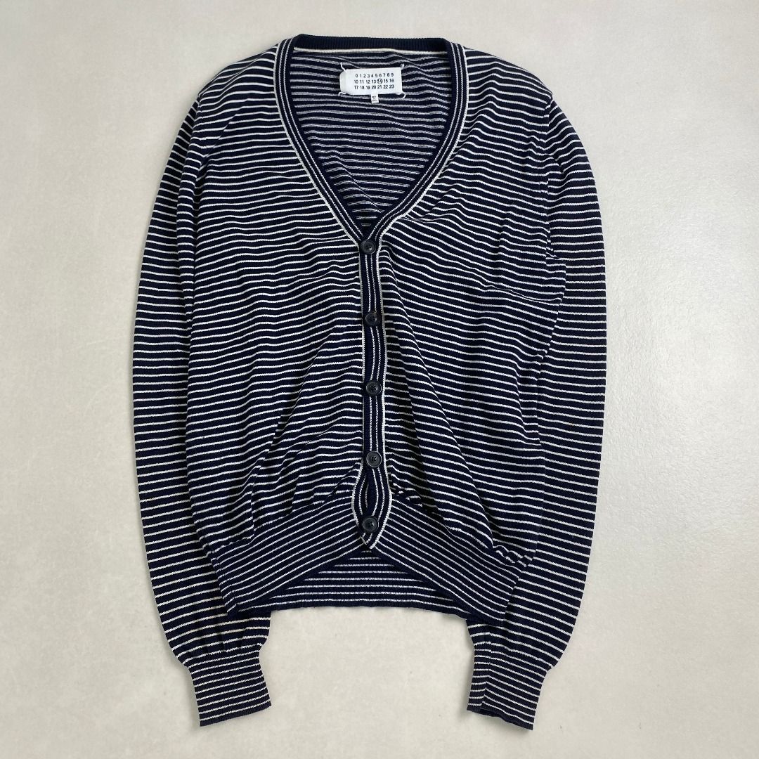 メゾンマルジェラ カーディガン 希少 Maison Margiela ボーダー S 