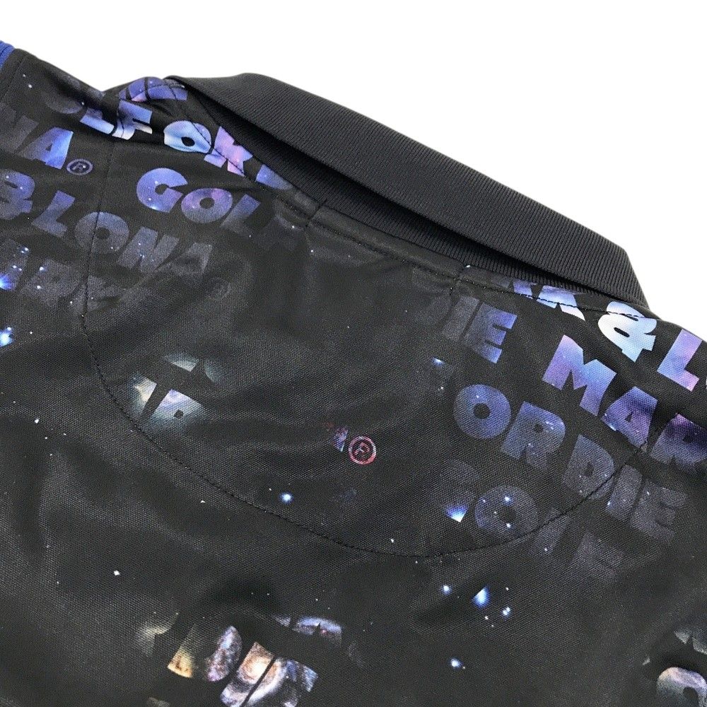 サイズ 48 MARK-LONA マークアンドロナ 半袖ポロシャツ 総柄 ブラック系 240101469552 ゴルフウェア メンズ ストスト LLC-HASEGAWATOSO_COM