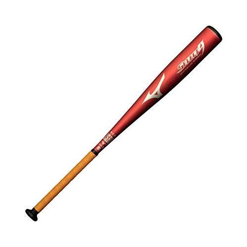 ミズノ MIZUNO 野球 軟式用 金属製バット セレクトナイン 1CJMR14482-62 レッド 82cm 670g平均 φ68mm