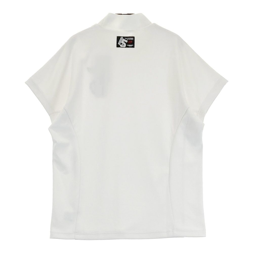 サイズ：M WAAC ワック モックネック 長袖Tシャツ ブルー系