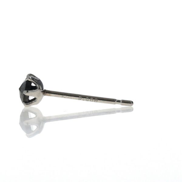 Pt900 プラチナ ピアス ブラックダイヤモンド 0.10ct/0.10ct 一
