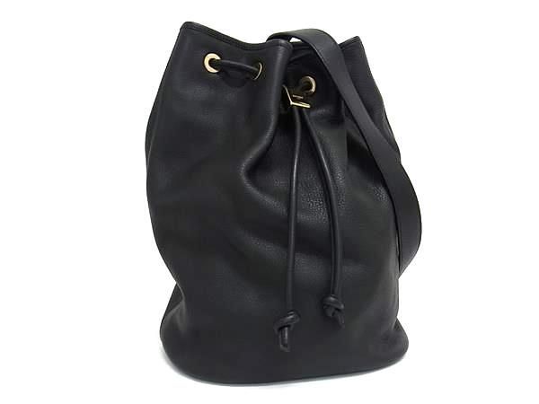 □極美品□S.MANO エスマーノ レザー ドローストリングバッグ 巾着型