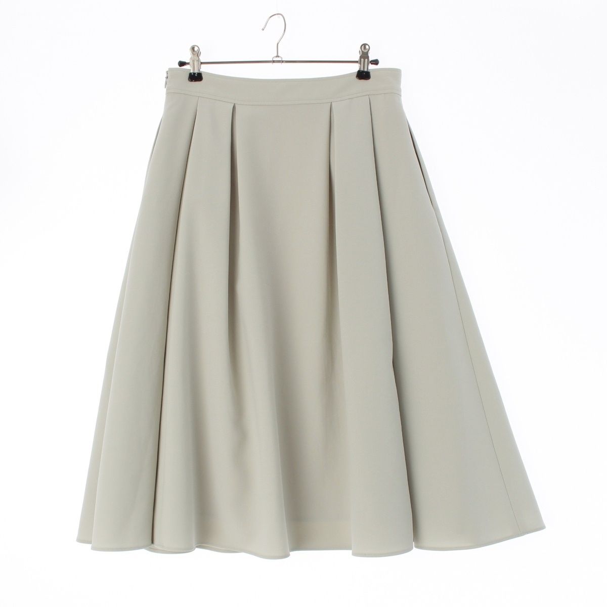 フォクシー ニューヨーク 22年 マルト タック ボタン フ スカート 42643 ライトグリーン 40