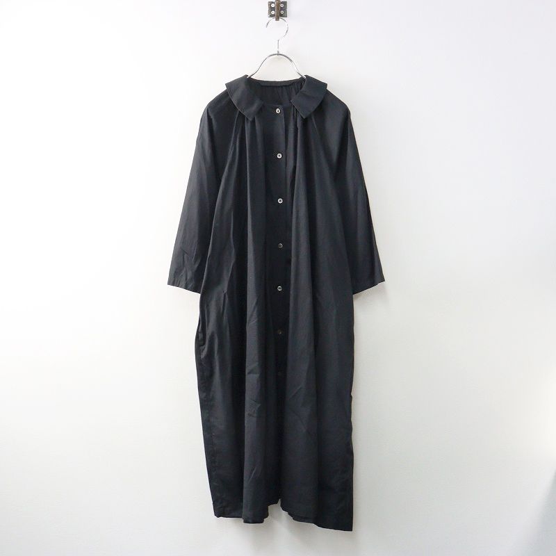 ランフランセダンタン アトリエダンタン Lin francais d antan Atelier d antan Aimee フ シャツワンピース 黒 2400014641431