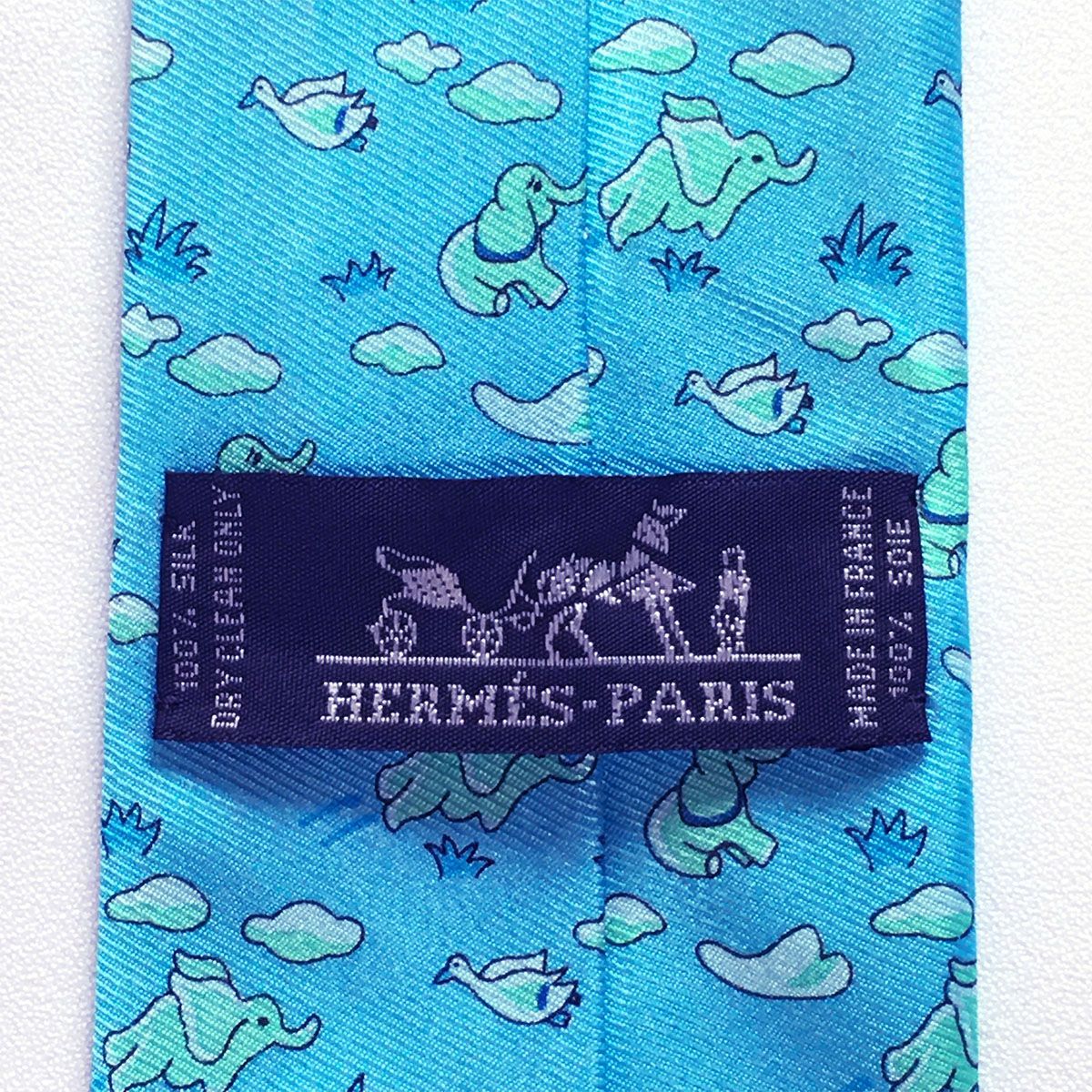 美品 エルメス HERMES ネクタイ シルク動物柄 / ゾウ 楽天市場