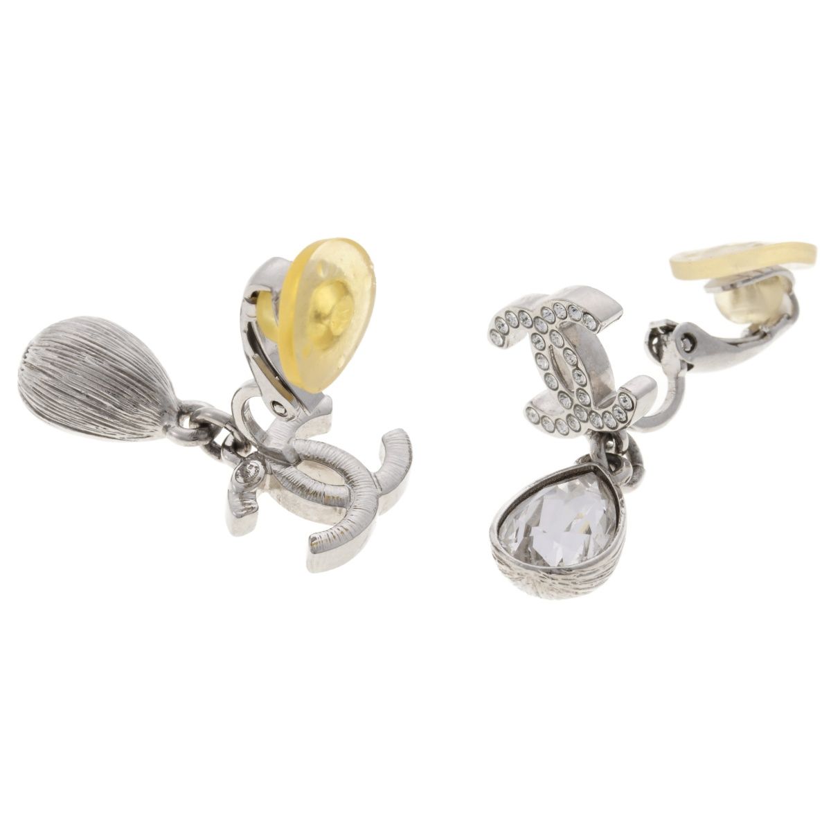 シャネル/CHANEL ココマーク イヤリング B21 K メタル/ラインストーン  