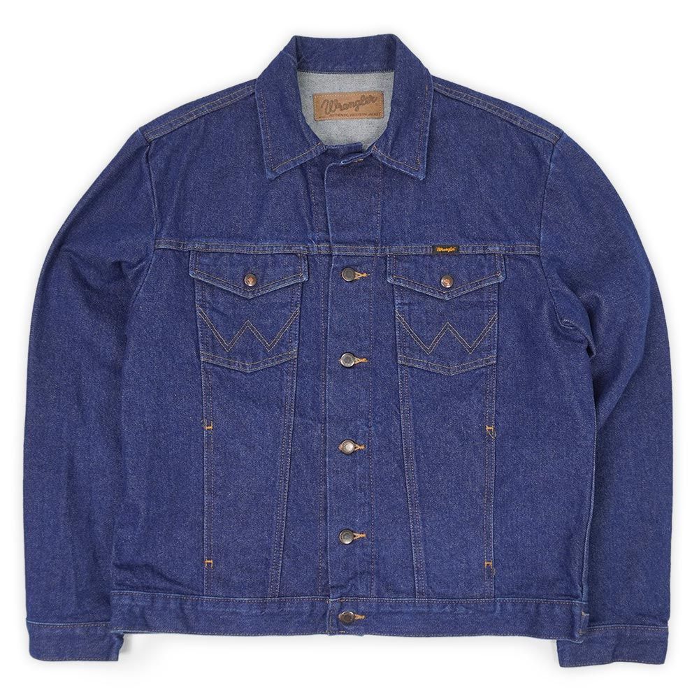 濃紺 90s USA製 38 ラングラー 741 44PW デニム ジャケット L】【90年代】Wrangler ラングラー デニムジャケット Gジャン